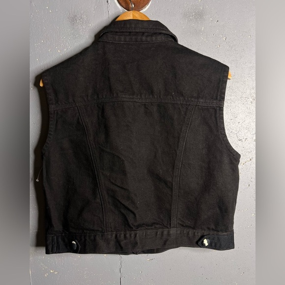 David David Vintage Jean Vest. Zebra Pattern details in size Large - Picture 2 of 10
